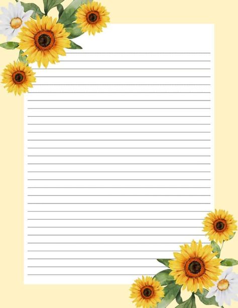 This free printable stationery paper comes in many different designs-all with a spring theme. Most of the letter paper printables are lined, but there is one unlined stationery design. Use these for note paper templates, paper for writing to your pen pals, or for journaling. The watercolor flowers are so pretty, but I also like the stationary with the spring shower theme. Free Printable Sunflower Stationary, Fancy Writing Paper, Printable Stationary Free Writing Papers, Free Printable Stationary With Lines, Free Stationary Printable Templates, Cute Stationary Printable, Pretty Paper Printable, Lined Stationary Printable Free, Stationary Design Printable