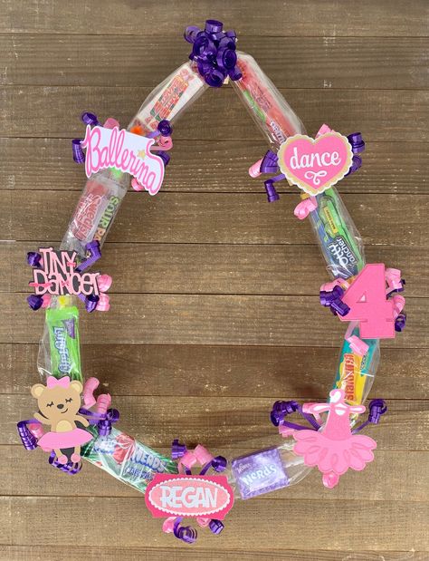 Competition Gifts, Candy Leis, Dance Friends, Dancer Necklace, Candy Lei, Ballerina Baby Showers, Dance Recital Gifts, Ballet Party, Senior Night Gifts