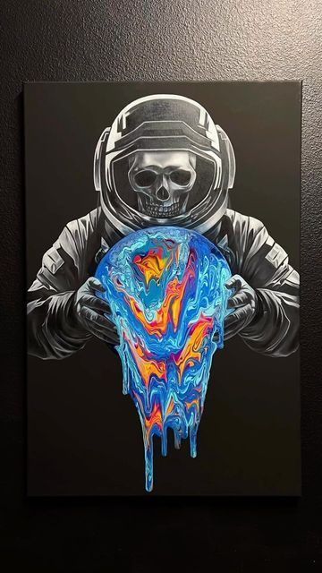 Chris Jacoub Art on Instagram: "Experimenting with fluid pouring acrylics part 5 #art #artist #painting #drawing #fluidart #pouringpaint #acrylicpainting" Black Wallpaper Iphone Dark, Skull Painting, Wallpaper For Iphone, Black Wallpaper Iphone, Art Japonais, Diy Canvas Art Painting, Art Painting Acrylic, Book Art Drawings, Colorful Drawings