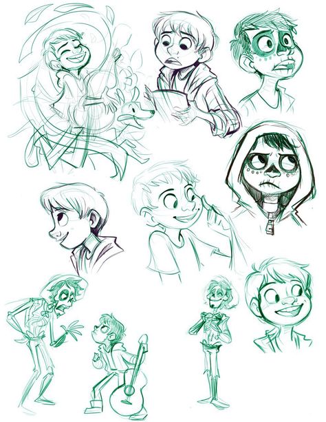 Coco Coco Character Design, Coco Sketch, Pixar Character Design, Disney Style Drawing, Coco Hector, Coco Art, Character Design Disney, Coco Movie, Coco Disney