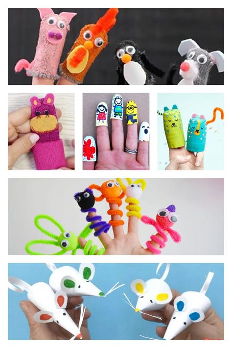 Puppet Activities, Diy Finger Puppets, Puppets To Make, Diy Puppet, Puppet Template, Minion Craft, Giraffe Crafts, Puppet Tutorial, Solo Activities