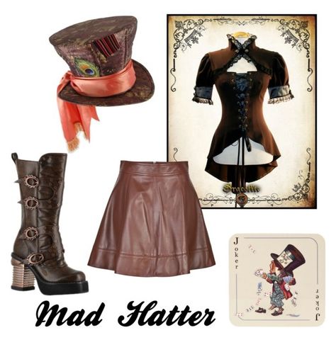 "The Mad Hatter" by bohocelticdream on Polyvore featuring Disney, Avenida Home, HADES and Michael Kors Disney Hades, Mad Hatter Halloween Costume, Mad Hatter Costume, Duo Costumes, Trio Halloween Costumes, Outfit Polyvore, The Mad Hatter, Skater Skirts, Fandom Outfits