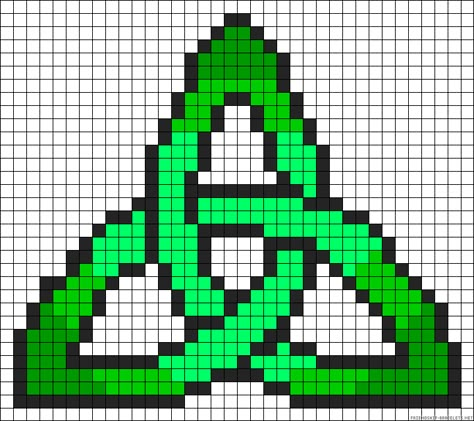 celtic+symbol+(+plastic+canvas)++pattern | Celtic knot design perler bead pattern Celtic Perler Bead Patterns, Pagan Perler Bead Patterns, Norse Pixel Art, Dnd Alpha Patterns, Skyrim Cross Stitch Pattern, Zelda Plastic Canvas Patterns, Punto Fair Isle, Celtic Cross Stitch, Modele Pixel Art