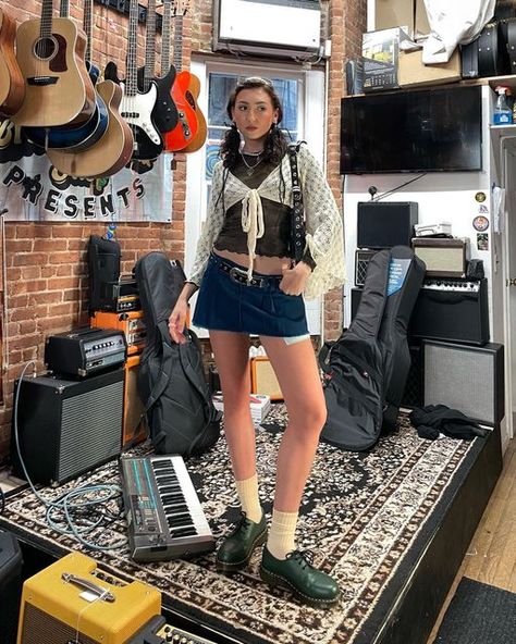 ADRIENNE REAU on Instagram: "new fav shoes 🎸 @drmartensusa #ad #drmartens" Plain Clothes, Plain Outfits, Dr. Martens, Waist Skirt, High Waisted Skirt, High Waisted, Outfit Inspo, On Instagram, Clothes