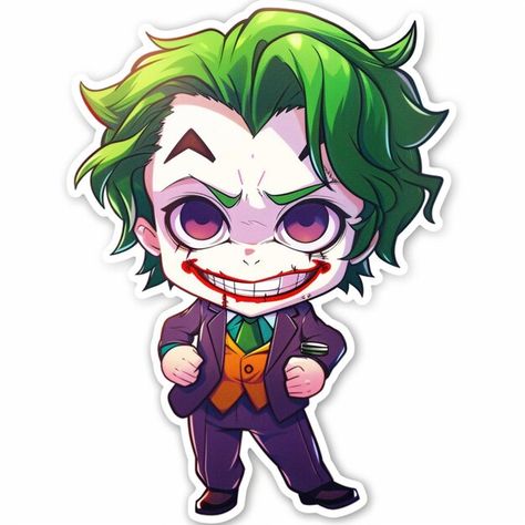 Photo a cartoon drawing of a joker with ... | Premium Photo #Freepik #photo Cartoon Joker Drawing, Joker Clipart, Joker Png Face, Cartoon Joker Batman, Animated Joker Tattoo, Baby Joker, Joker Drawing, Joker Character, Joker Cartoon