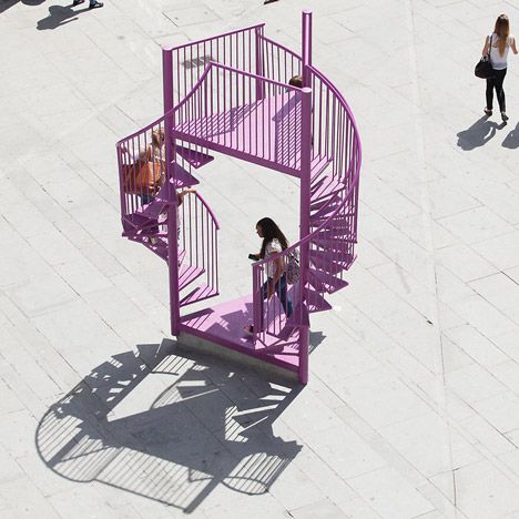 Ladder Sculpture, Stairs Installation, Staircase Installation, Installation Exhibition, Regent Street, Urban Furniture, Wallpaper Magazine, Street Furniture, Installation Design