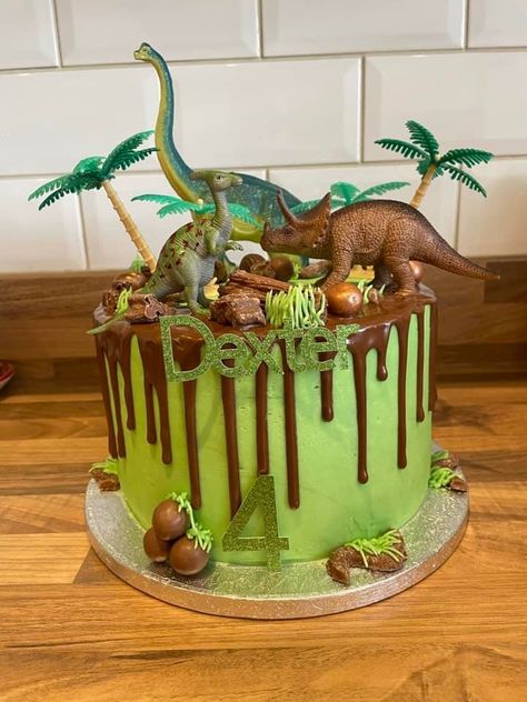 3rd Birthday Cakes For Boys, Dino Birthday Cake, Dino Cake, Dinosaur Birthday Cakes, 4th Birthday Cakes, Dinosaur Themed Birthday Party, Dino Birthday Party, 3rd Birthday Cakes, Dream Wedding Cake