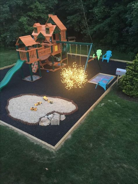 Play Set Landscaping, Kids Backyard Playground, Backyard Kids, Play Area Backyard, Backyard Kids Play Area, Outside Play, Kids Outdoor Play, Outdoor Play Area, Backyard Remodel