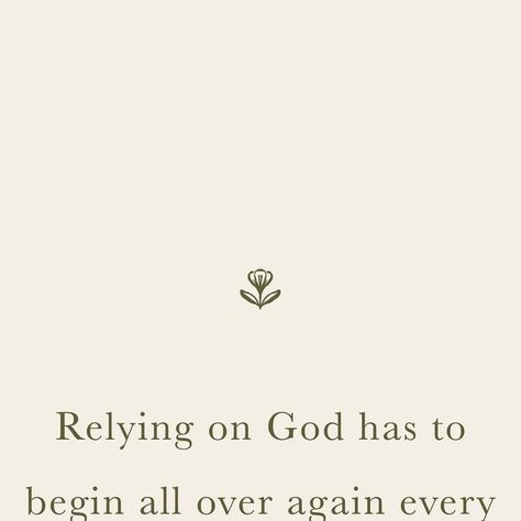 Hosanna Revival | Beautiful Bibles on Instagram: "“Relying on God has to begin all over again every day as if nothing had yet been done. - C.S. Lewis" Relying On God, Hosanna Revival, C S Lewis, Every Day, Bible, On Instagram, Quick Saves, Instagram