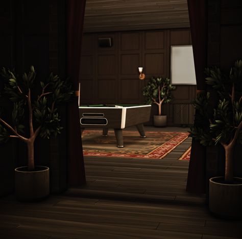 The Harper Social | magnoliadale Sims 4 Jazz Club, Sims 4 Lounge Lot, Sims 4 Bar Lot, Stargazer Lounge Sims 4, Gothic Revival Interior, Sims Accessories, Wooden Arbor, Dark Academia Wall, The Sims 4 Lots