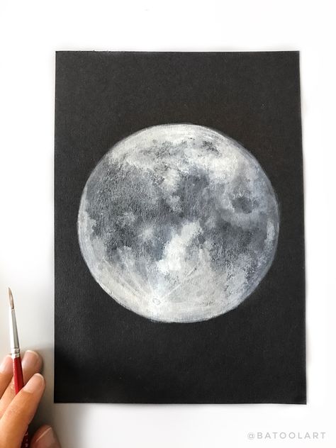 Painting Moon, Moon Full, Art Moon, Moon Moon, Moon Painting, Galaxy Painting, Galaxy Art, Mini Canvas Art, Moon Art