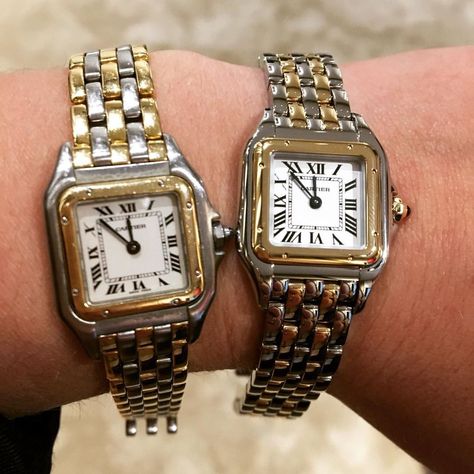 https://www.instagram.com/p/BPXRseFFjIj/ Cartier Bangle, Estilo Ivy, Vintage Watches Women, Expensive Watches, Cartier Watch, Gold Jewelry Simple, Girly Jewelry, Jewelry Inspo, Arm Candy