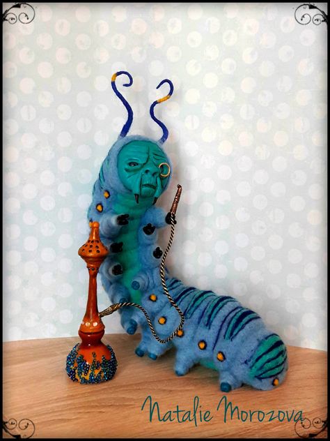 Blue Caterpillar Alice In Wonderland, Absolem Alice In Wonderland, Original Alice In Wonderland, Blue Caterpillar, Caterpillar Alice In Wonderland, Alice In Wonderland Room, Clay Monsters, Alice In Wonderland Illustrations, Wonderland Artwork