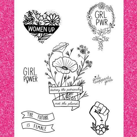 Patriarchy Tattoo, Flash Tattoos, The Patriarchy, Small Tattoo, Power Girl, Tattoo Inspo, Up Girl, Flash Tattoo, Tattoo Drawings