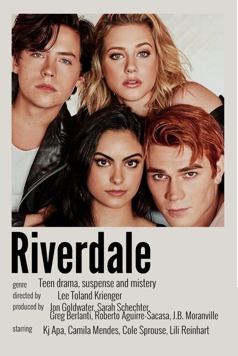 Comforting Movies, Riverdale Poster, Avengers Movie Posters, Archie Comics Riverdale, Greg Berlanti, Film Netflix, Kj Apa, Camila Mendes, Poster Movie