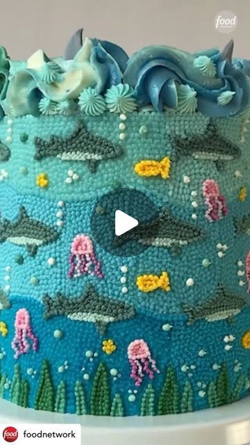 65K views · 9.1K likes | Siân-Amy Pettit on Instagram: "Shark Week is here! 🦈 • So excited to share this video that @foodnetwork and @discovery put together! I had the amazing opportunity to team up with them to create this fun cake for #sharkweek! • Check out Shark Week on @discovery and @discoveryplus now! • • • #cakegoals #cakeinspo #cakedecoration #cakedecorating #baker #cakeideas #cakecakecake #cakeartist #cakesofinsta #cakestagram #caketrends #instabake #cakedesign #buttercream #cakegram #cakeinspiration #cakes #cakestyle #bakestagram #cakesofinstagram #cakesofig #cakeart #cakeporn #cakelover #cakeboss #prettycake #cakesbae #cakevideo #caketutorial" Dolphin Cake Ideas, Whale Cake Ideas, Shark Cakes, Shark Birthday Cake, Dolphin Cakes, Shark Birthday Cakes, Shark Cake, Baking Videos, Cake Trends