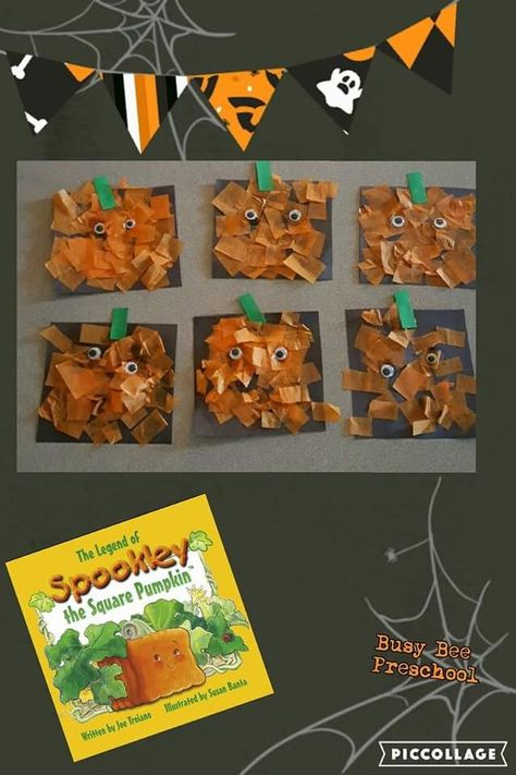 Spookily The Square Pumpkin Craft, Spookly The Square Pumpkin Kindergarten, Spooky The Square Pumpkin Craft, Spookley The Square Pumpkin Crafts, Spooky The Square Pumpkin, Spookley The Square Pumpkin Activities, Square Pumpkin Craft, Pumpkin Craft Kindergarten, Prek Thanksgiving