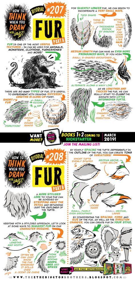 Fur Tutorial, Draw Fur, How To Draw Fur, Comic Tutorial, Sketches Tutorial, Guided Drawing, Drawing Lessons, Drawing Skills, Art Tutorials Drawing