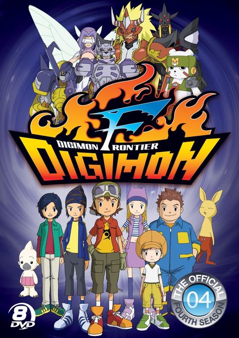 Digimon Frontier DVD Set and Volume 4 in September, Updated w ... Pokemon Vs Digimon, Digimon Seasons, Digimon Frontier, Digimon Tamers, Digimon Digital Monsters, Anime List, Plush Collection, Anime Head, Cartoon Cartoon