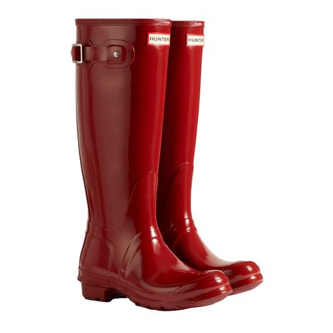 Women's Original Tall Gloss Rain Boots – Hunter Boots Rain Boot Outfit, Womens Hunter Boots, Hunter Socks, Red Rain Boots, Toddler Rain Boots, Short Rain Boots, Wellington Boot, Womens Rain Boots, Hunter Rain Boots