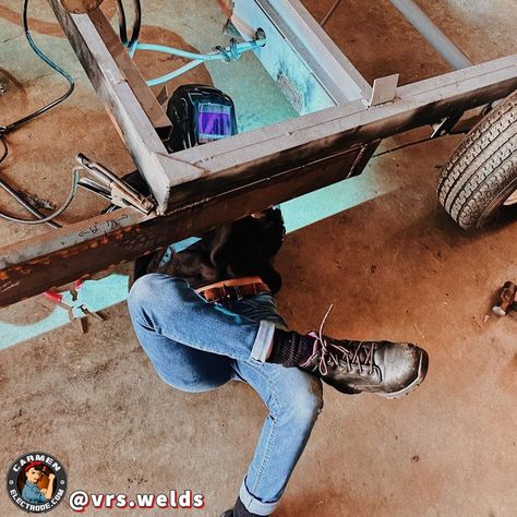 @vrs.welds got some work done on the dump trailer 🤗 #carmenelectrode #girlpower #girlgang #supportyourlocalgirlgang #womensupportingwomen #womensempowerment #creativewomen #womenwhocreate #womenwhowork #workingwomen #tradeswomen #tradieladies #babesintrades #bluecollarbabes #bluecollarwomen #womenwelders #welderwomen #womenwhoweld #weldlikeagirl #hotgirlsummer #migwelding #migweld #overheadwelding #4f #weldinglife #womanwelder #womanwelding #weldernation #welderzone #weldingschool Blue Collar Woman Aesthetic, Female Welder, Welding Schools, Carpenter Aesthetic, Women Welder, Vision Board Examples, My Future Job, Future Job, Welding And Fabrication