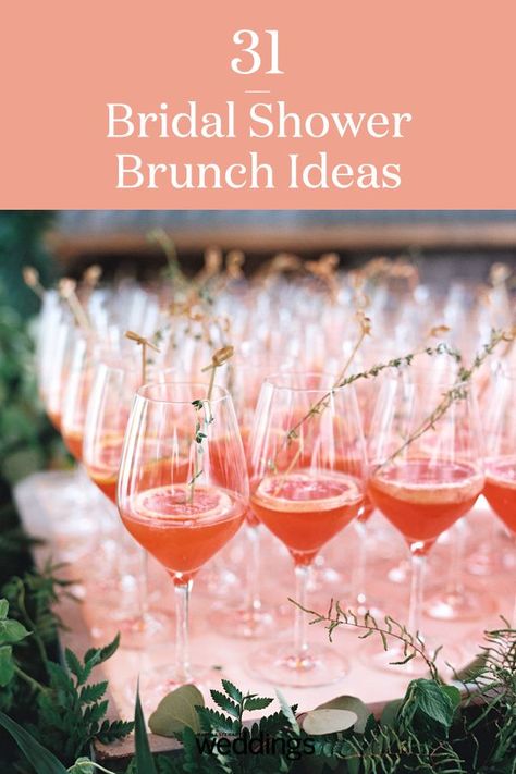 Bridal Shower Drink Table Ideas, Pink Bridal Shower Ideas Brunch, Wedding Shower Drink Ideas, Bridal Shower Trends For 2023, Bridal Shower Brunch Drinks, Bridal Shower Mimosa Theme, Table Decorations For Bridal Brunch, Bubbles And Brunch Bridal, Bridal Party Brunch Ideas