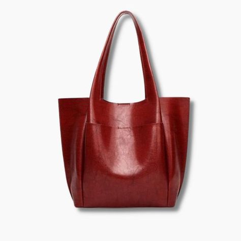 Good product good quality same description is soft to the touch and does function the footage corresponds to The Counted Tote Bag Leather Women, Valentines Basket, Red Ootd, Red Leather Tote Bag, Leather Shirts, Tote Leather Bag, Mha Dr, Tote Bag With Pockets, Leather Tote Bag Women