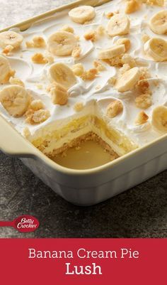 Bananas Pudding, Puding Pisang, Banana Pudding Desserts, Banana Cream Pie Recipe, Banana Split Dessert, Banana Pudding Cake, Sugar Cookie Crust, Banana Dessert Recipes, Banana Pudding Cheesecake