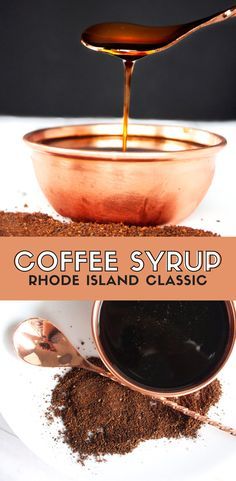 Coffee syrup recipe for topping ice cream, making milkshakes, or the classic Rhode Island drink, Coffee Milk. Great topping for ice cream, to make coffee milk shakes, or to change up any sweet treat. Easy dessert recipe! Elletalk.com #recipe #recipeoftheday #dessert #coffee #coffeemilk #sweet #icecream #milkshakes #dessertrecipe #recipeoftheday #easyrecipes Coffee Sauce For Ice Cream, Making Milkshakes, Coffee Syrup Recipe, Coffee Milkshake Recipe, Coffee Granita, Syrup For Coffee, Homemade Coffee Syrup, Ice Cream Making, Simple Syrups