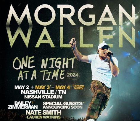 🎶📢. MORGAN WALLEN 🎶📢 👢🤠 ✨ ✨ ✨ NASHVILLE✨ ✨ ✨👢🤠 ‼️ PRICE DROP $320.00/ticket ‼️ ~One Night at a Time - Thursday May 2nd 2024 ~ (4) Section 118 - Row DD - Seats 5-8 (6) Section 118-Row EE -Seats 3-8 🙌🏽GET YOUR GROUP TOGETHER, and grab all (10) tickets! 🙌🏽 🤩How awesome would it be to experience Morgan Wallen in Nashville?!🤩 (((We will split up tickets))) 🚨🎫🎫🎫🎫🎫🎫🚨 Please share!! We paid $370 each ticket 🎟️ Morgan Wallen, One Night, Price Drop, First Night, Nashville, The Row, Split, Concert, Quick Saves