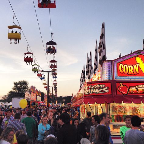 Georgia State Aesthetic, Nc State Fair, Fair Poster, Texas State Fair, Park Aesthetic, Fair Rides, Fun Park, Reference Board, Georgia State