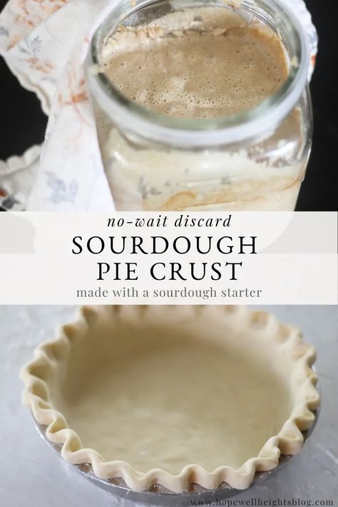 Discard Pie Crust, Sourdough Pie Crust Recipe, Sourdough Pie Crust, Sourdough Breads, Recipe Using Sourdough Starter, Dough Starter, Bread Sourdough, Sourdough Starter Discard Recipe, Starter Recipes