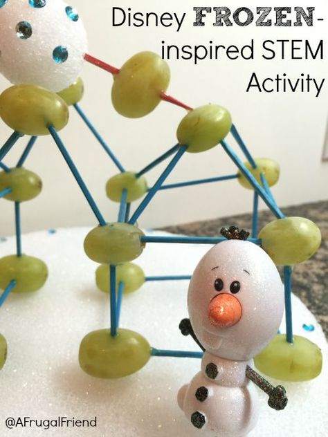 Disney FROZEN Inspired STEM Activity – Elsa’s Castle!  #DisneyFROZENGoesFresh AD Disney Stem Activities For Kids, Disney Enrichment, Disney Science, Storybook Stem, Movie Activities, Steam Night, Stem Night, Disney Movie Up, Disney Activities