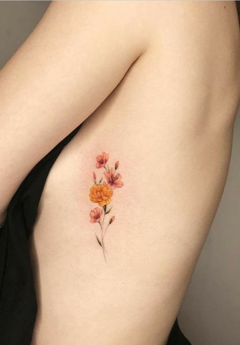 Tattoos For Women On Thigh, Botanisches Tattoo, Flower Tattoo On Side, 16 Tattoo, Tattoo Zeichnungen, Small Flower Tattoos, Inspiration Tattoos, Small Tattoos Simple, Tattoo Girls