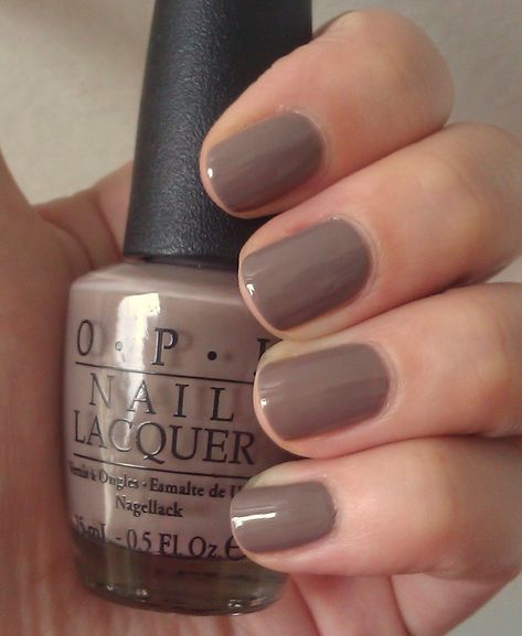 Mocha Color Nails, Coffee Nails Color, Opi Neutral, Taupe Nails, Opi Nail Polish Colors, Nail Vibes, Classy Nail, Breezy Style, Coffin Nails Matte