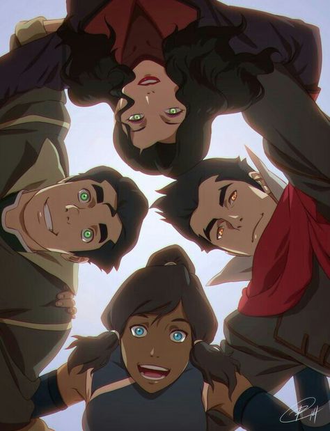 Katara, Bolin, Mako, Asami; Avatar: the Legend of Korra Fan Art Avatar, Avatarul Aang, Asami Sato, Avatar: The Last Airbender, Avatar Series, Korra Avatar, The Last Avatar, Prințese Disney, Pahlawan Marvel