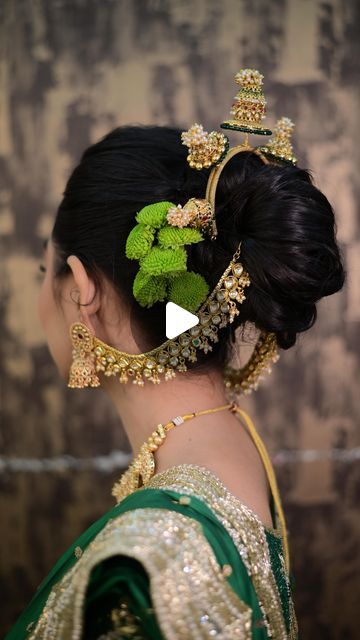 Khopa Hair Styles, Reels Instagram Tutorial, Instagram Tutorial, Bridal Hairstyle, Reels Instagram, Makeup Videos, Bride Hairstyles, Makeup Art, Pune