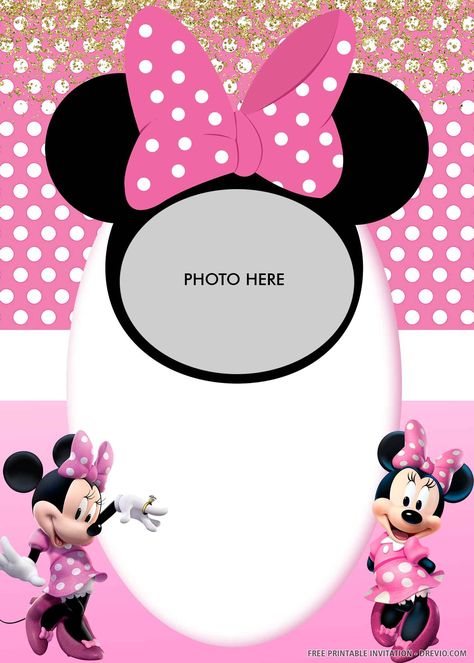 Get (FREE PRINTABLE) – Minnie Mouse’s Pink Bandana Birthday Invitation Templates #free #freeinvitation2019 #birthday #disney #invitations #invitationtemplates Free Printable Minnie Mouse, Minnie Birthday Invitations, Bday Decoration, Minnie Mouse Printables, Minnie Invitations, Minnie Mouse Party Decorations, Mickey Mouse Birthday Invitations, Minnie Mouse First Birthday, Minnie Mouse Birthday Invitations