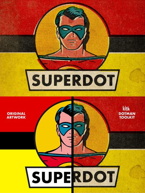 DotMan ToolKit Vintage Comic Effects #artwork#effects#Ages#coloring Art Deco Font, Old Comic Books, Photoshop Design Ideas, Photoshop Resources, Retro Images, Food Graphic Design, Old Comics, Vintage Comic Books, Retro Comic