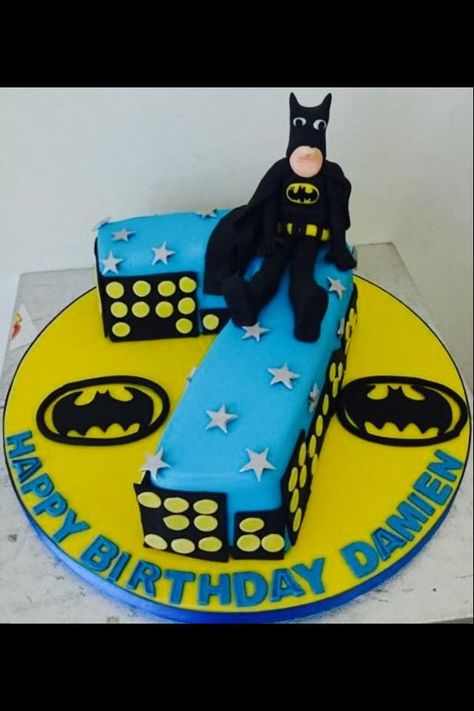 batman number 7 cake! Diy Batman Cake, Batman Number Cake, How To Make A Batman Cake, Number 5 Batman Cake, Lego Batman Birthday Cake, Batman Sheet Cake Ideas, Number 1 Cake, 7 Cake, Batman Cake