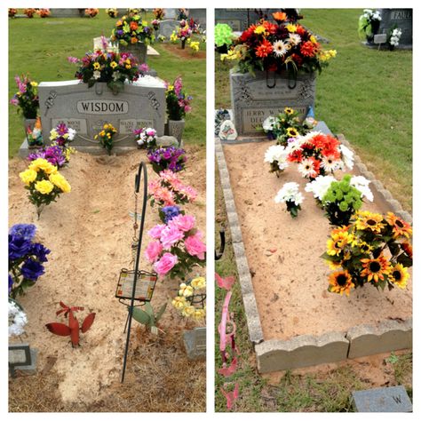 Cemetery decoration 2012 Diy Headstone, Graveside Decorations, Cemetary Decorations, Gravesite Decorations, Grave Flowers, Cemetery Headstones, Cemetery Decorations, Grave Decorations, Memorial Flowers