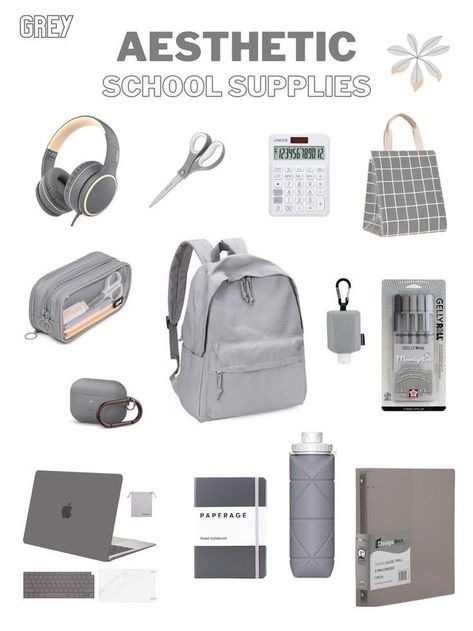 School Aesthetic Essentials, School Needs Aesthetic, School Items Aesthetic, School Accessories Aesthetic, Things For School Supplies, School Things Aesthetic, School Stuff Organization, Cute Items Aesthetic, Back To School Aesthetic Supplies