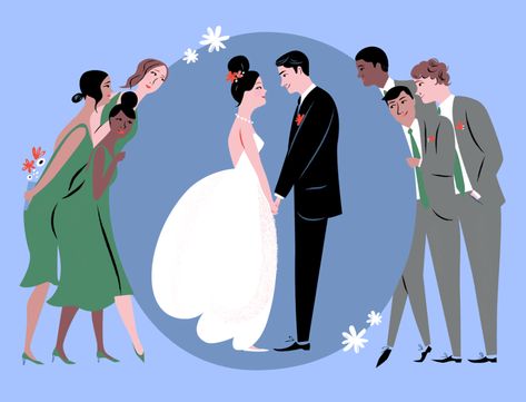 Libby VanderPloeg — Women's Equality Day Wedding Party Songs, Best Wedding Songs, Wedding Illustrations, Wedding Captions For Instagram, Happy Ideas, Wedding Parties Pictures, Wedding Ceremony Script, Video Gif, Wedding Illustration