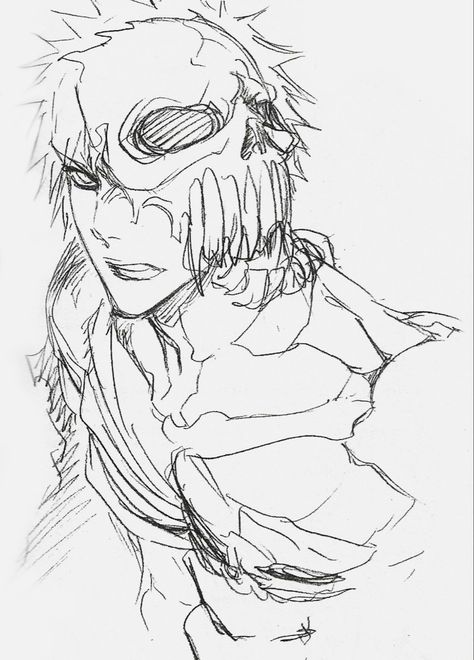 Ichigo Kurosaki Sketch, Ichigo Manga, Bleach Drawing, Bleach Anime Art, Ichigo Kurosaki, Bleach Characters, Bleach Art, Bleach Manga, Sketch Inspiration