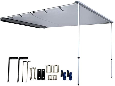 Amazon.com: DANCHEL OUTDOOR Retractable Vehicle Awning Overland Camping, Waterproof Rooftop Tent Awning Shelter SUV Truck 4 Runner Accessories Gray(5x6.5ft) : Automotive Overland Camping, Car Shed, Camper Awnings, Cargo Trailer Camper, Car Awnings, Bicycle Trailer, Outdoor Awnings, Roof Extension, Car Tent