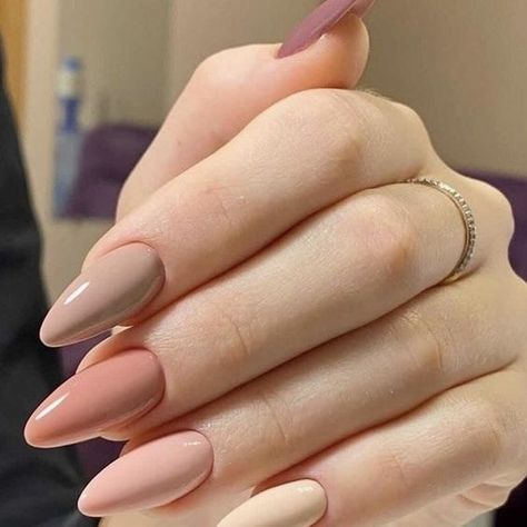 Nails Almond Matte, Beige Nails Ideas, Mate Nail, Teacher Nails, Hello Nails, Nude Nail Designs, Subtle Nails, Blush Nails, Casual Nails