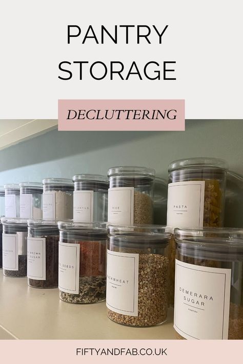 How I decluttered my utility room and used new pantry storage jars from Dunelm to organise my pantry. Affordable Interior Design, Home Office Ideas, Interior Design Business, Home Styling, Pantry Storage, Utility Room, Home Upgrades, Design Business, Storage Jars