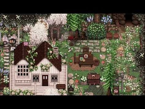 (1) My Aesthetic Farm Tour Stardew Valley (Heavily Modded) - YouTube Stardew Valley Mods, Mod Aesthetic, Terra Cotta Pots Garden, Cottagecore Life, Cottagecore House, Cottage Aesthetic, Hanging Flower Baskets, Farm Tour, Witch Aesthetic