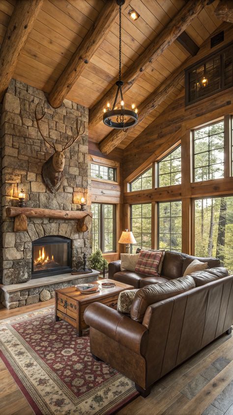 cabin decorating ideas Cabin Decorating Ideas, Handmade Blankets, Earthy Decor, Cabin Decorating, Mountain Getaway, Home Simple, Warm Lighting, Handmade Blanket, Add Personality