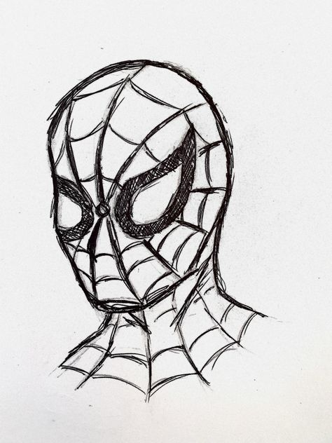 Black Pen Sketches, Spiderman Pixel Art, Drawing Marvel, Black Pen Drawing, Spider Book, Art Spiderman, Lego Coloring Pages, Ballpoint Pen Art, Pen Doodles